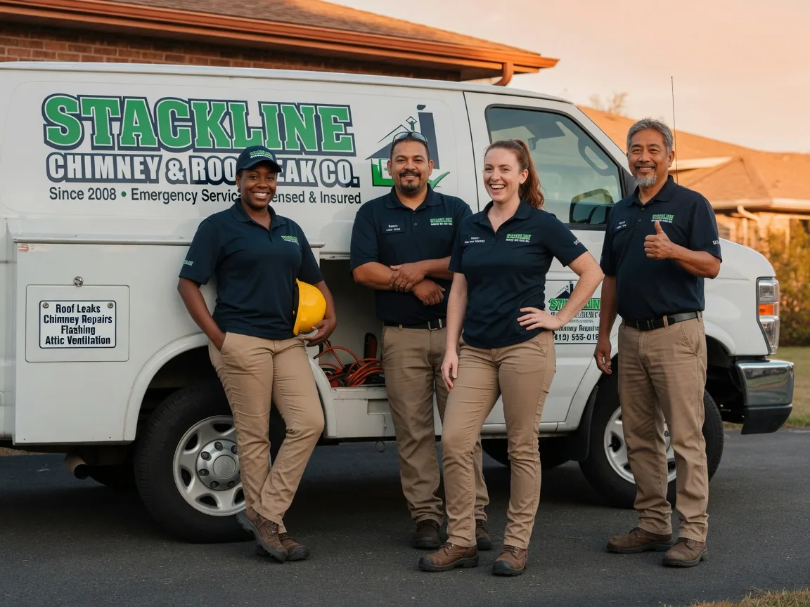 Chimney flashing repair company in Buckholts, TX